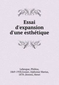Essai d`expansion d`une esthtique