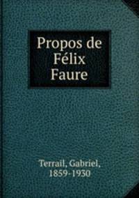 Propos de Felix Faure