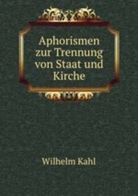 Aphorismen zur Trennung von Staat und Kirche