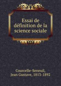Essai de definition de la science sociale