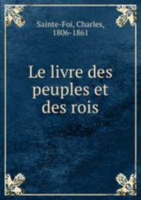 Le livre des peuples et des rois