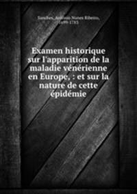 Examen historique sur l