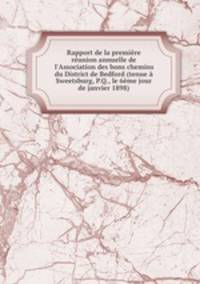 Rapport de la premiere reunion annuelle de l