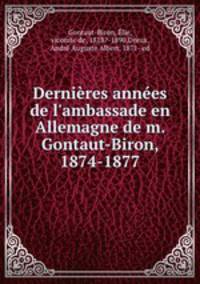 Dernieres annees de l