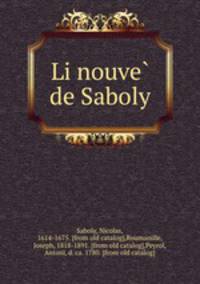 Li nouve? de Saboly