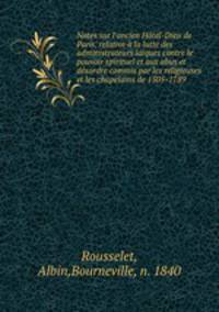 Notes sur l