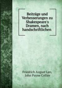 Beitrage und Verbesserungen zu Shakespeare
