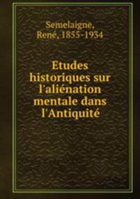 Etudes historiques sur l