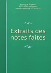 Extraits des notes faites
