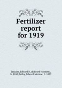 Fertilizer report for 1919
