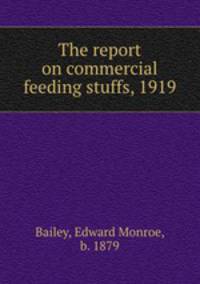 The report on commercial feeding stuffs, 1919