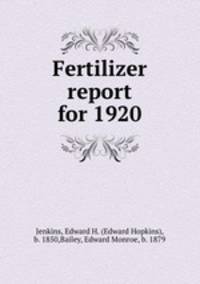Fertilizer report for 1920