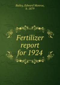 Fertilizer report for 1924