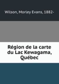 Region de la carte du Lac Kewagama, Quebec