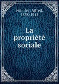 La propriete sociale