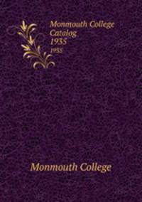 Monmouth College Catalog. 1935
