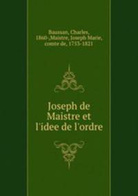 Joseph de Maistre et l