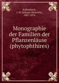 Monographie der Familien der Pflanzenlause (phytophthires)