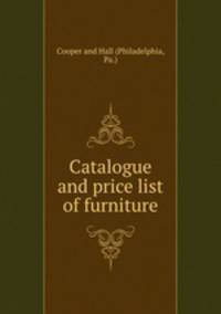 Catalogue and price list of furniture.