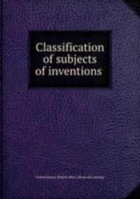 Classification of subjects of inventions