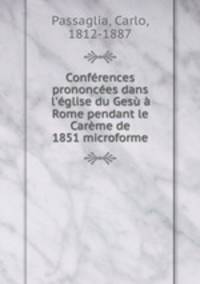 Conferences prononcees dans l