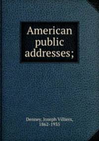 American public addresses;