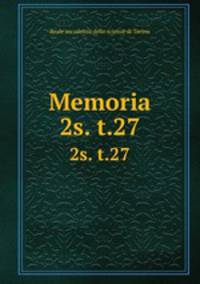 Memoria. 2s. t.27