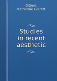 Studies in recent aesthetic