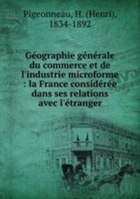 Geographie generale du commerce et de l