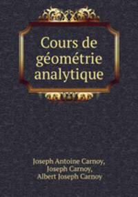 Cours de geometrie analytique