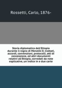 Storia diplomatica dell