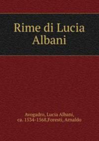 Rime di Lucia Albani