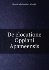 De elocutione Oppiani Apameensis