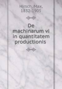 De machinarum vi in quantitatem productionis