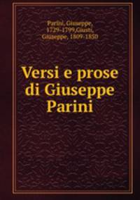 Versi e prose di Giuseppe Parini