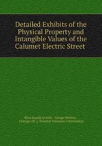 Detailed Exhibits of the Physical Property and Intangible Values of the Calumet Electric Street .