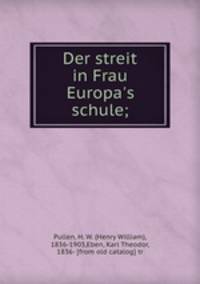 Der streit in Frau Europa