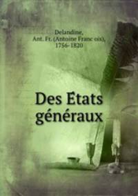 Des E?tats ge?ne?raux