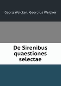 De Sirenibus quaestiones selectae.