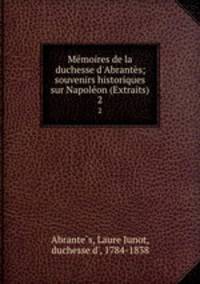 Memoires de la duchesse d
