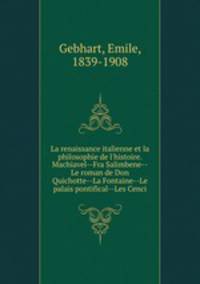La renaissance italienne et la philosophie de l