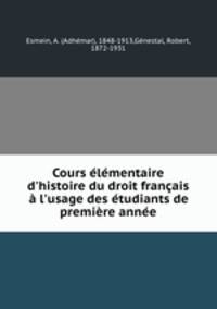 Cours elementaire d
