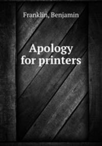 Apology for printers