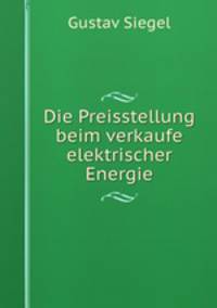 Die Preisstellung beim verkaufe elektrischer Energie