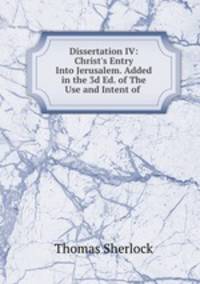 Dissertation IV: Christ