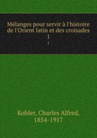 Melanges pour servir a l