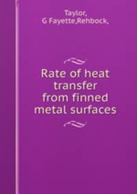 Rate of heat transfer from finned metal surfaces