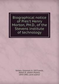 Biographical notice of Pres