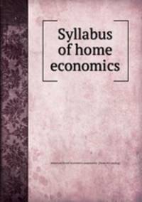 Syllabus of home economics