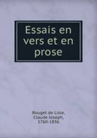 Essais en vers et en prose